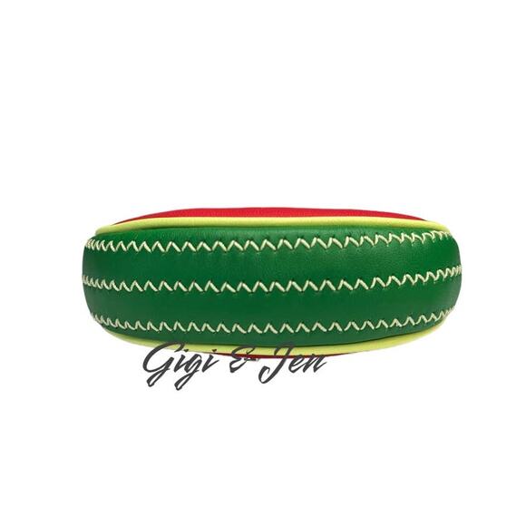 Kate Spade Watermelon Coin Purse Keychain FOB Bag Charm Leather Red - Picture 4 of 7